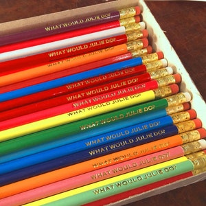 Custom Pencils, Personalized Pencils, Engraved Pencil, Teacher Gift, Gift Under 20, Back to School, Stocking Stuffer, Set of 12 pencils