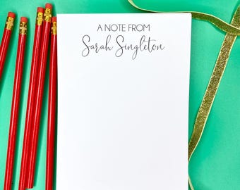 Personalisierter Notizblock Benutzerdefiniertes Briefpapier Personalisiertes festes benutzerdefiniertes Notizblock-Lehrer-Geschenk