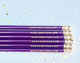 Personalized Pencils, Sarcastic Gift, Nerdy Gift, Customized Pencils, Christmas Gift, Stocking Stuffers