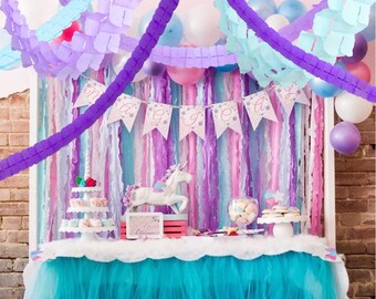 Streamer Paper Decorations Wedding Festival Ornament 32ft Crepe