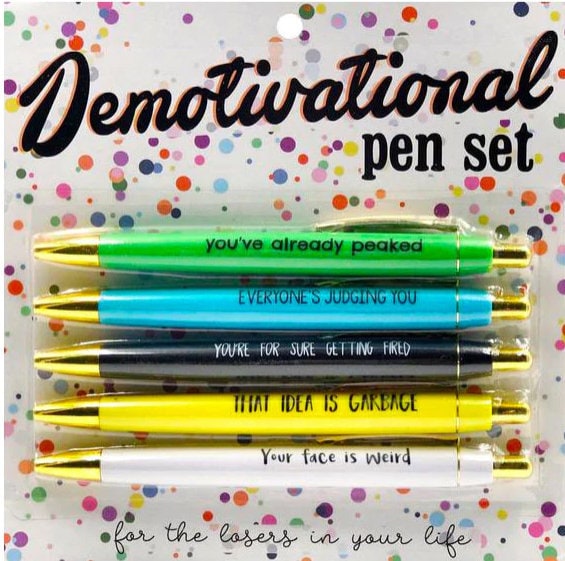 Demotivational Pen Set