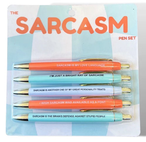 Sarcasm Pen Set – Saturday Morning Pancakes