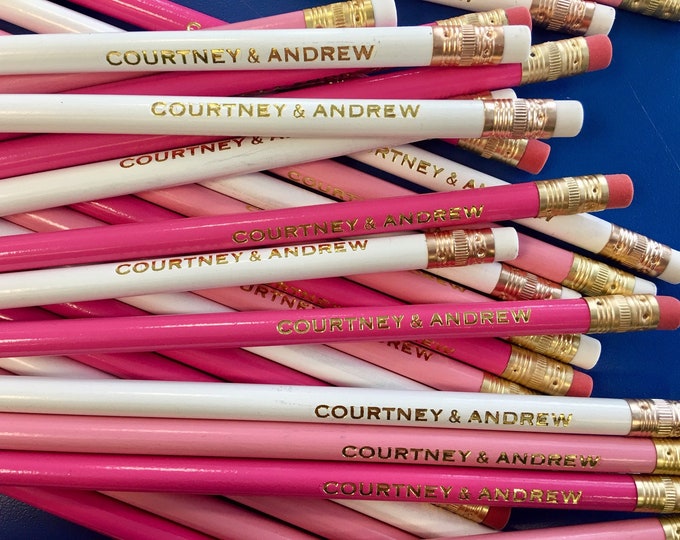 Engraved Pencils Custom Pencil Name Pencil Personalized Etsy