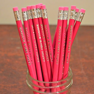 Pencils, Custom Name Pencils, Set of 15, Wedding Favor, Teacher Gift, Personalized Pencils, Engraved Pencils, School Pencil, Back to school