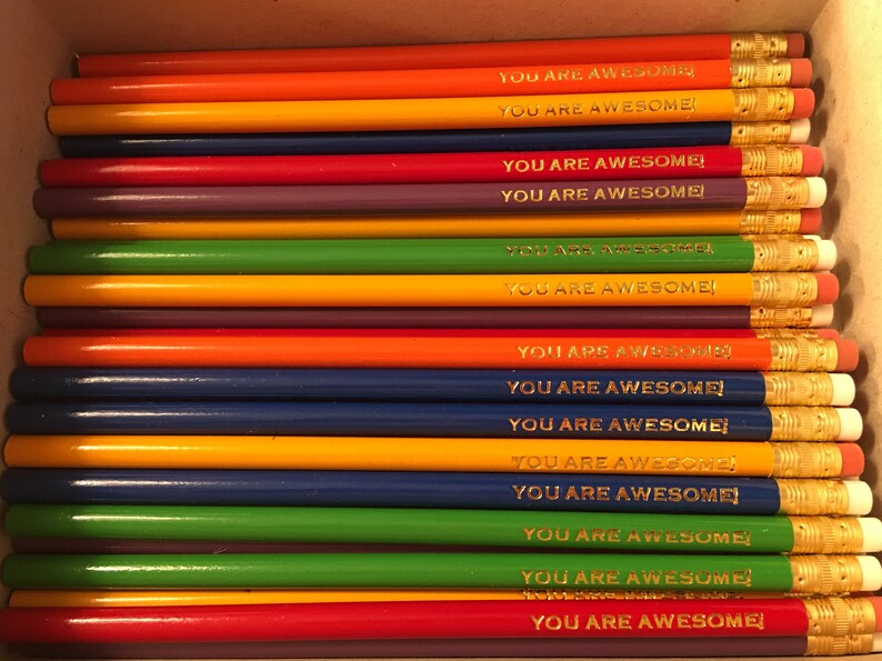 Custom Pencils Pencil Set of 12 Personalized Pencils Etsy