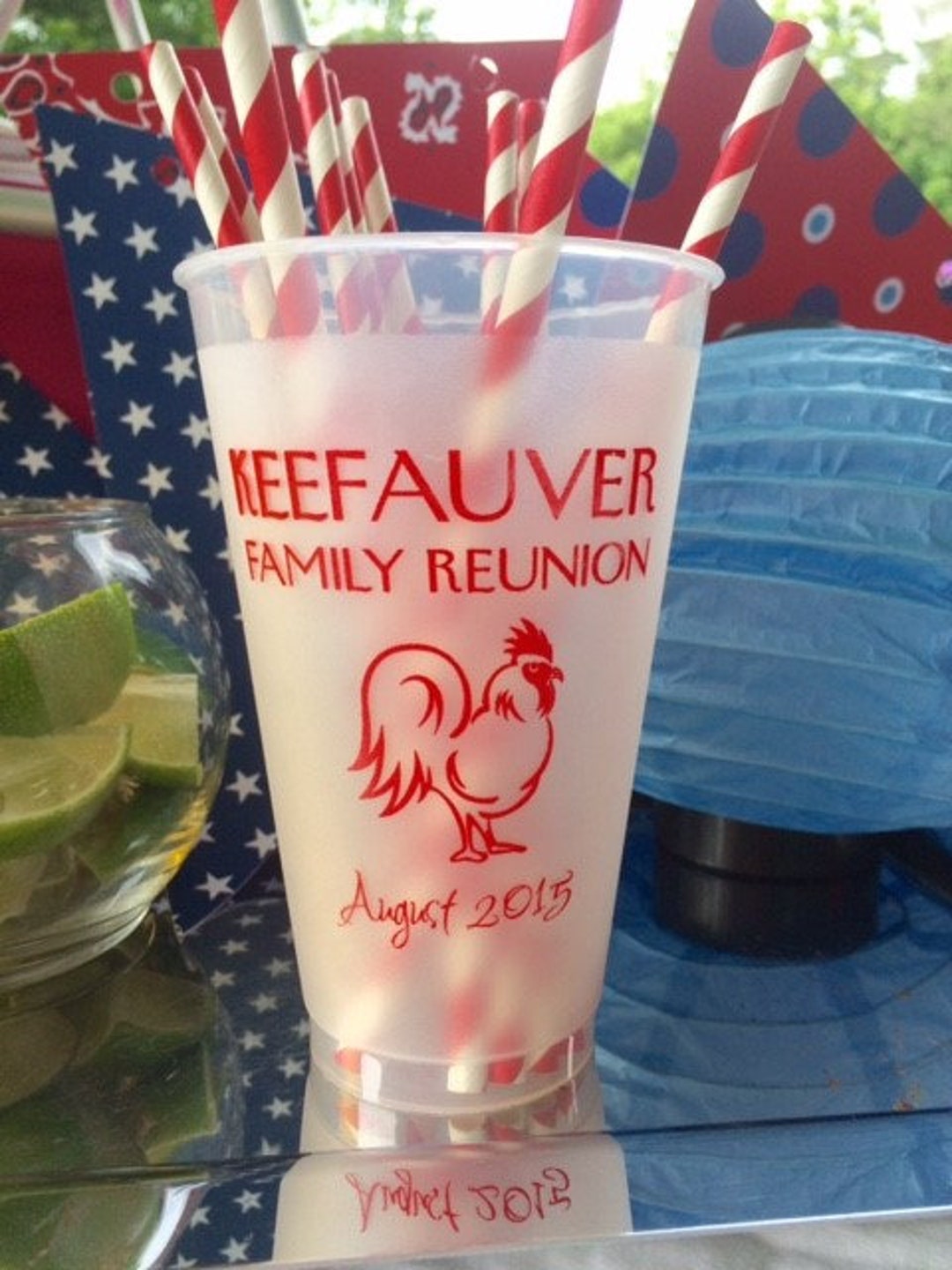 24oz Custom Cups Wedding Cups Family Reunion Bachelorette Etsy