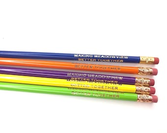 Custom Engraved Pencils Personalized Wedding Favors Bulk Name Pencils