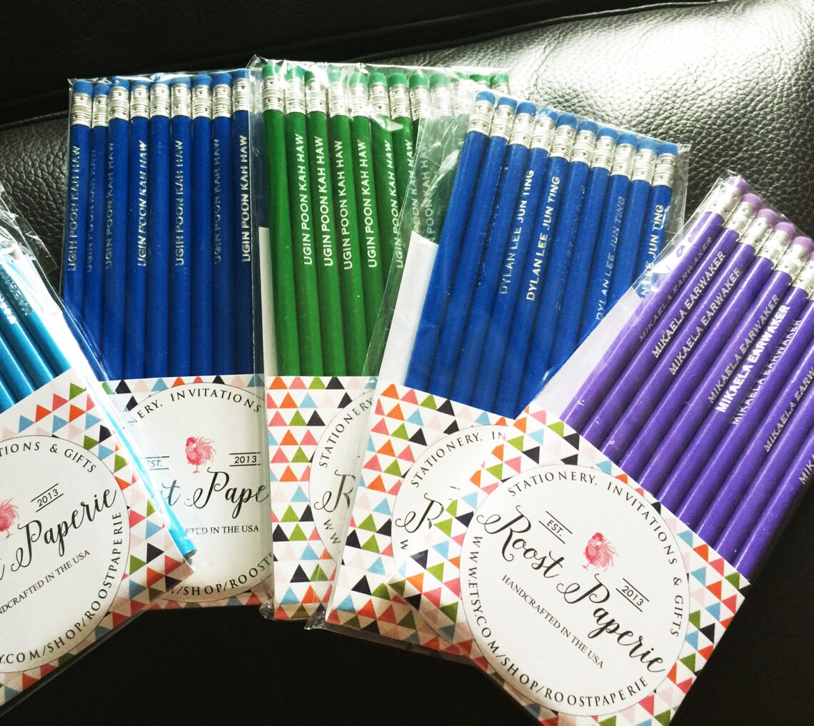 Personalized pencils Custom Name Pencils Pencil Custom Etsy