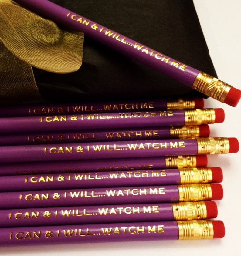 Custom Pencils Personalized Pencils Teacher Gift Engraved Etsy