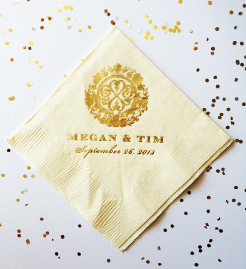 Personalized Birthday Napkins Personalized Wedding Napkins Etsy