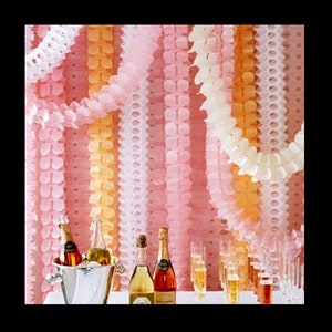 paper garland wedding decoration