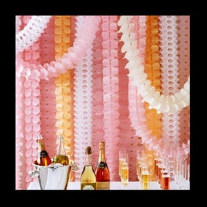 Paper Garland Happy Birthday Bunting Banner, Streamer Backdrop/ Wedding Party for Hanging Decor