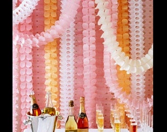 Paper Garland Happy Birthday Bunting Banner, Streamer Backdrop/ Wedding Party for Hanging Decor