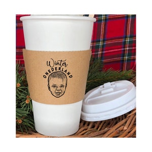 Wedding, Personalized Custom Printed Coffee Sleeves  - Customize Your Phrase, Wedding Coffee Cups, Personalized Coffee Sleeves, Coffee Cups