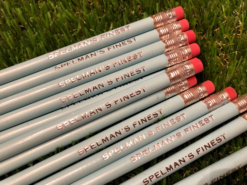 Custom Pencils Set of 12, Personalized Pencils make Great Teacher Gifts, Engraved Pencil are also great Christmas Gifts & Stocking Stuffers image 1