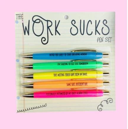 Work Sucks Pen Set