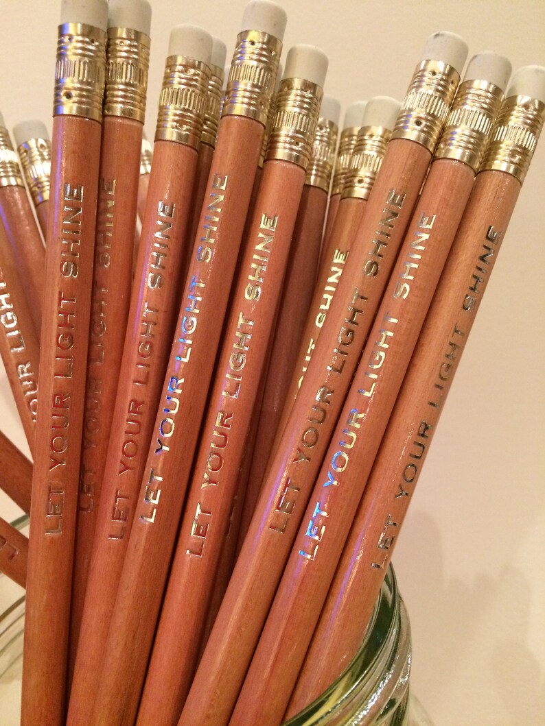 Custom Pencils Pencil Set of 12 Personalized Pencils Etsy