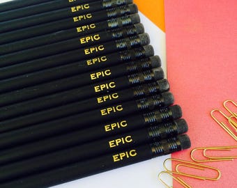 Personalized Pencils, Imprinted Pencil, Custom Pencils, Engraved Pencil, Teacher gift, Christmas Gift, Stocking Stuffer, Pencils for School