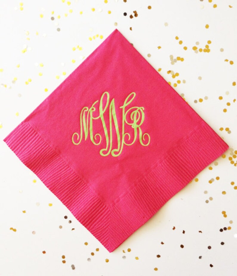 Custom Napkins Cocktail Napkins Wedding Napkins Beverage Etsy