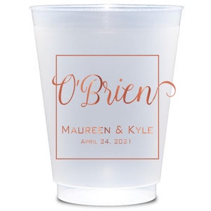 Personalized Cups, Shatterproof, Monogrammed, Custom, Frosted, Frost Flex, Cocktail Cups, Wine Cups, Party Cup, Wedding Cups,  20oz