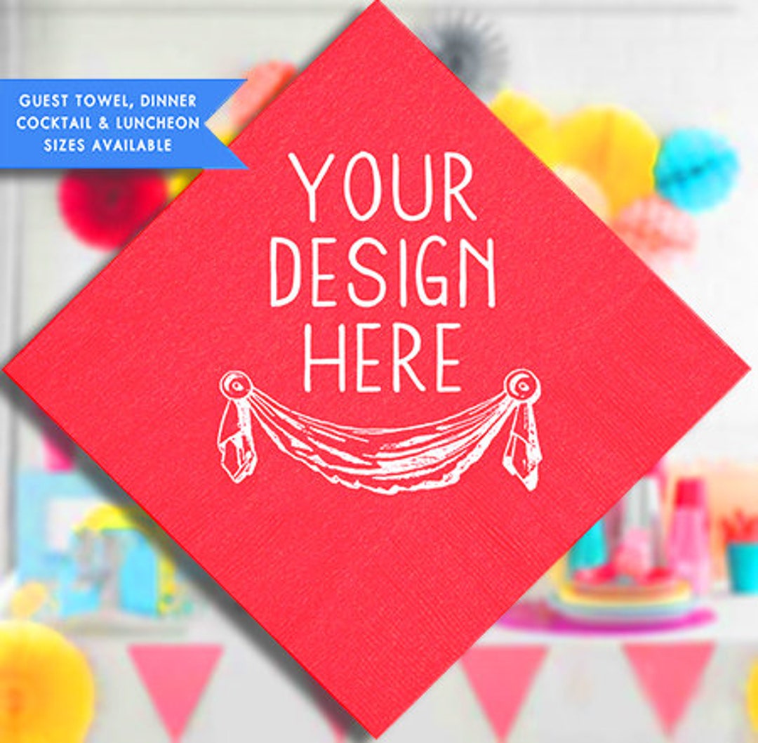 Personalized Birthday Napkins Personalized Wedding Napkins Etsy