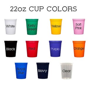 Birthday Cups, Party Cups, Custom Party Cups, Party Supplies, Plastic Party Cups, Personalized Cups, Custom Cup, Birthday Party Decor, 22oz image 5
