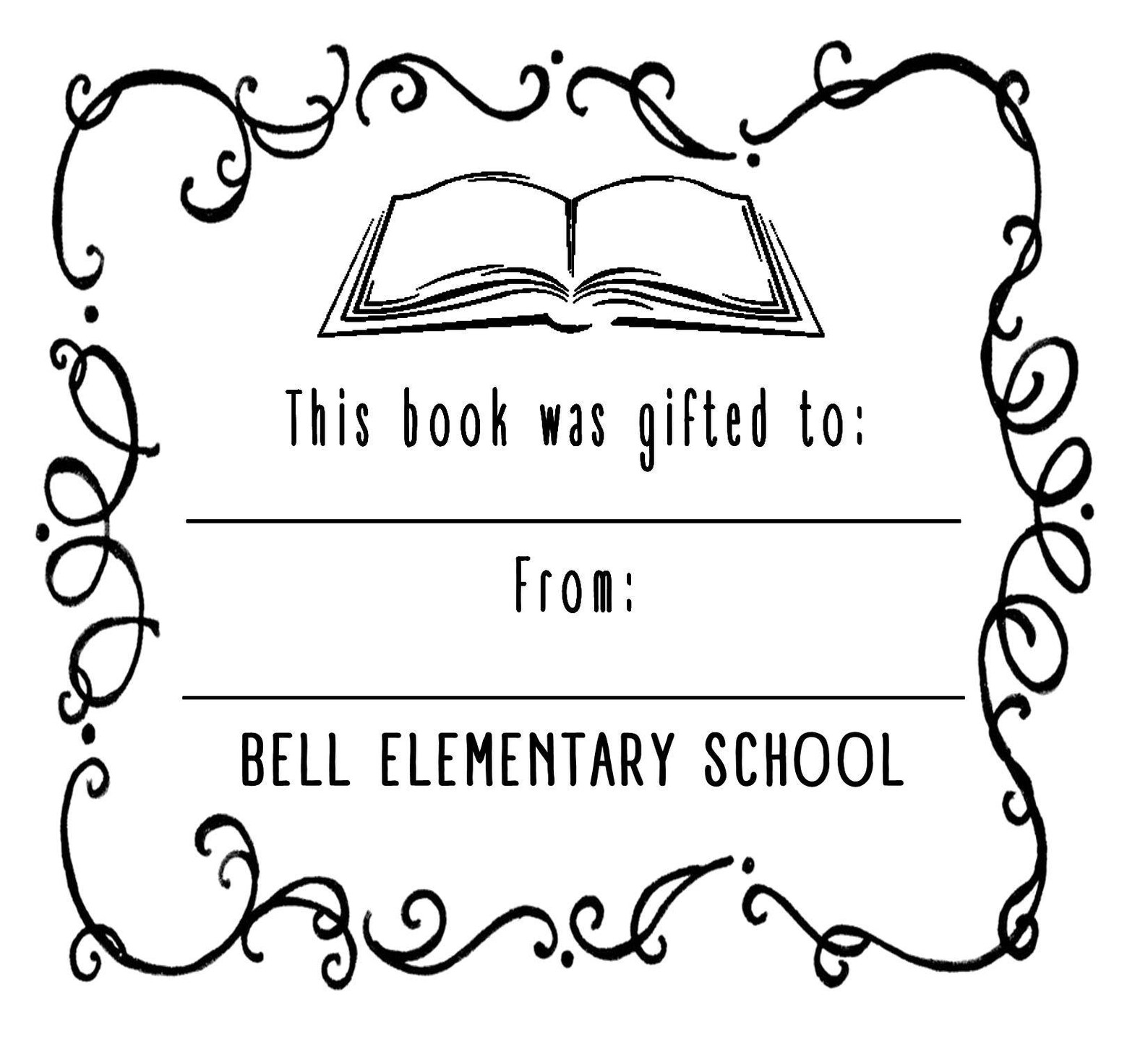 Book Stamp From the Library of Stamp Personalized Book Etsy