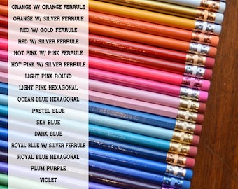 Custom Pencils, Pencil, Custom Pencils, Set of 12, Foil Pencils, Personalized Pencils, Engraved Pencils, Cross Word, Teacher Gift, School