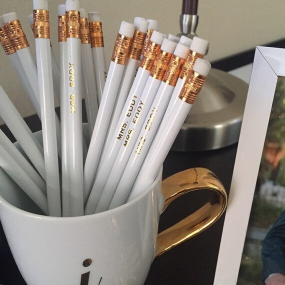 Custom Pencils Pencil Set of 12 Personalized Pencils Etsy