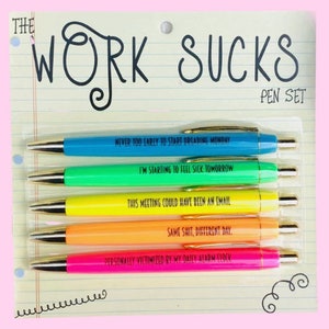 Work Sucks Pen Set