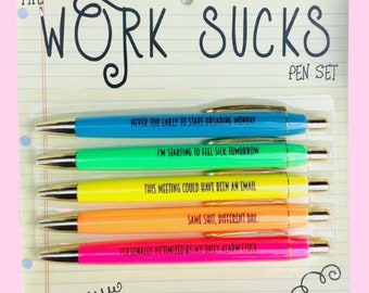 Work Sucks Pen Set