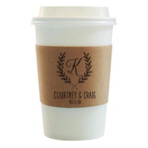 Custom Paper Coffee Cups, Company Logo Coffee Cups, Paper Cups, Wedding Cups, Coffee Bar, Hot Chocolate Bar, Coffee and Donuts