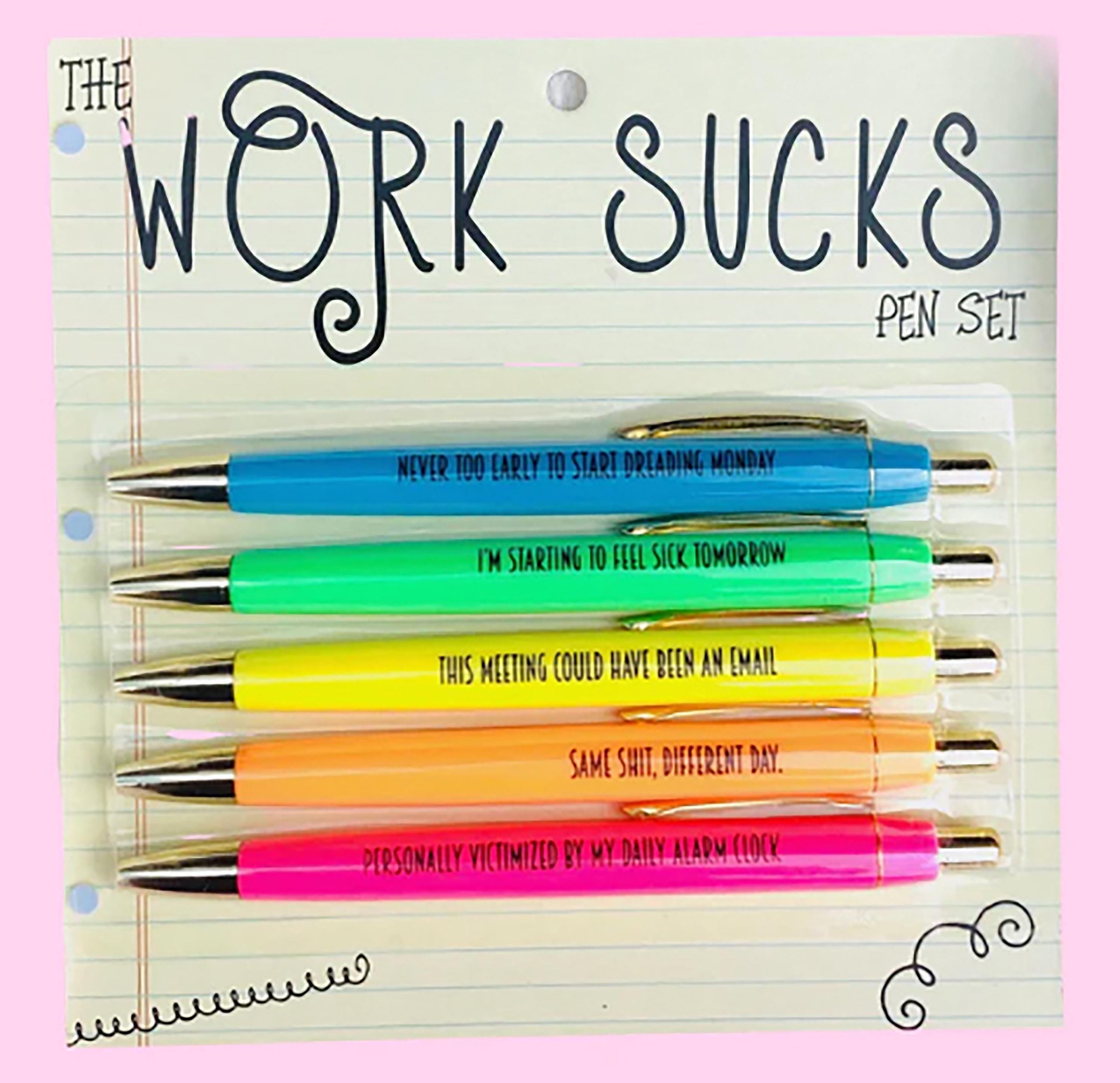 Work Sucks Pen Set