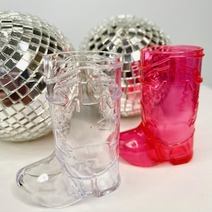 Bicchieri da shot con stivali da cowboy, addio al nubilato, ultimo rodeo, discoteca di Nashville, cowgirl, tazza personalizzata, bomboniere di plastica per feste di nozze, decorazioni