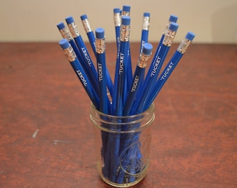 Lápices personalizados, lápices grabados, regalo para profesores, regalo por menos de 20 €, ideal para la vuelta al cole, para rellenar calcetines navideños, juego de 12 lápices.