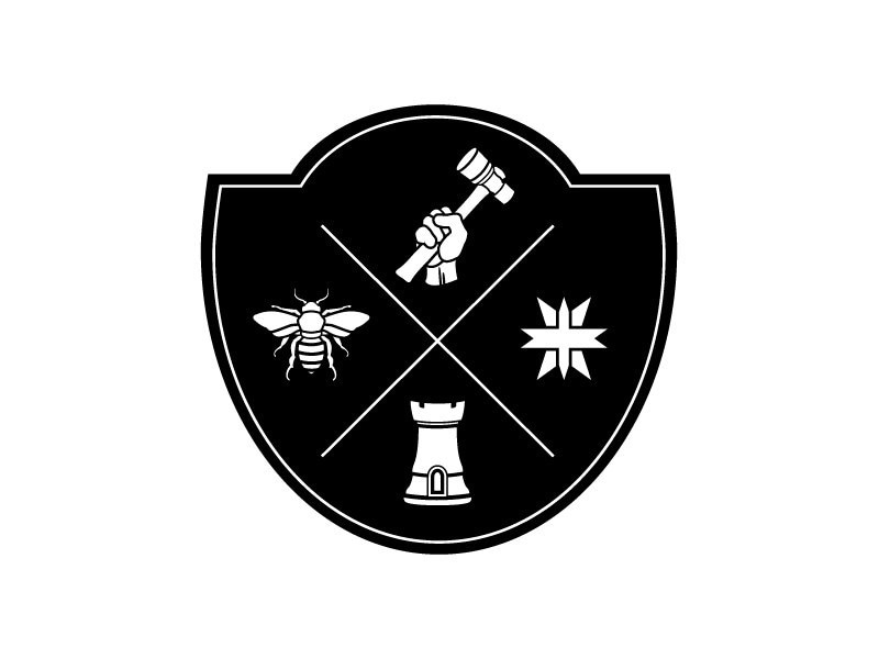 Custom Family Crest Coat of Arms Modern Heraldry - Etsy