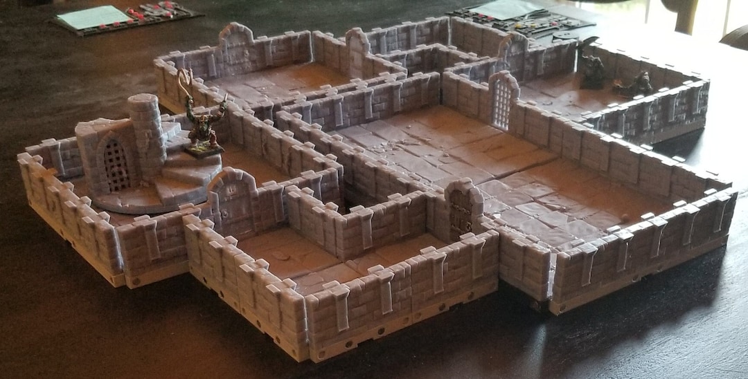 Modular Dungeon Tiles Stls Etsy