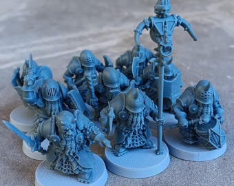 Evil Dwarf Inferno Guards 9X incluye STL de comando SOLAMENTE