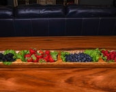 Food Safe Fiesta Long Wooden Dough Bowl-Batea-Primitive-Trencher-Dough board-5-6 W x 38-40 L x 2-3 D inches