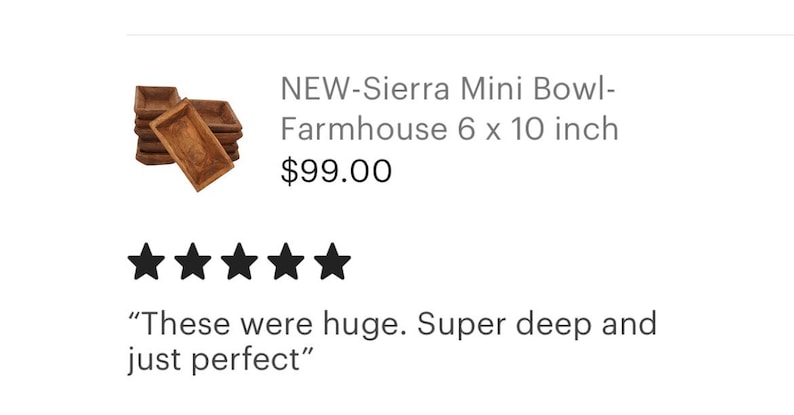 Sierra™ Dough Bowl-Farmhouse 6 x 10 inch Rectangular Dough Bowl-Wood-6 x 10 inches-Farmhouse Rectangular Sierra™ Bowl-Waxed image 7