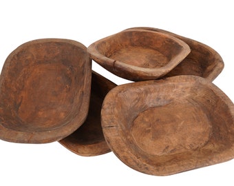 NFC-Not For Candles-10x14-Small Dough Bowl-Batea-Wood-9-10 x 13-14 x 2-3 inches-Small-Not For Candles-Half Bowl-BIG SALE-Waxed