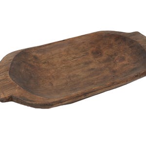 Heartland Dough Bowl w/ Handles-Batea-Primitive-Trencher-Doughboard--9-10Wx19-20Lx3D inches-Deep-Assorted Colors
