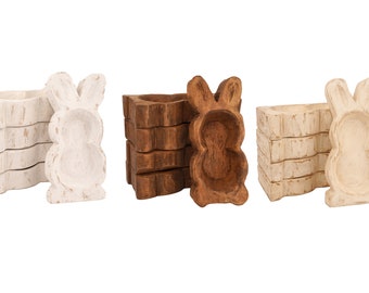 Home Decor #2 Mini Easter Bunny Dough Bowl-Original Design-6 x 10 in-Mini Bunny-NEW SIZE-Mini Bunny-Home Decor #2