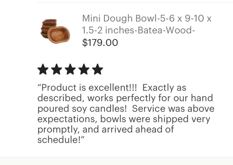 Mini Dough Bowl-5-6 x 9-10 x 1.5-2 inches-Batea-Wood-Rustic-Carved-Handmade-Mini-Candle Ready-The Best-Mini-Waxed image 4