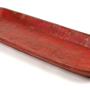 Extra Long Rustic Wooden Dough Bowl-Batea-Primitive-Farmhouse-Wood-Trencher-Handmade-11-12 Wide x 39-40 Long x 2-3D inches