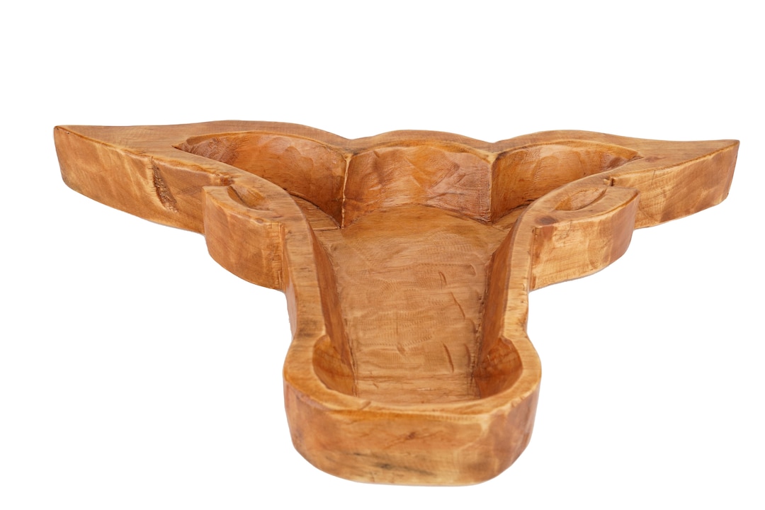 Longhorn Food Safe Wooden Dough Bowlbateafood Bowltrencherut