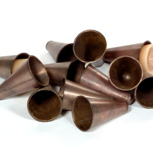 Sugar Mold Inserts-Cone Shaped -Mexican-Rustic-Candleholder-Primitive-Tin Liners-Farmhouse-Sugarmold Cone Inserts