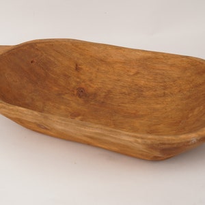 Heartland Dough Bowl w/ Handles-Batea-Primitive-Trencher-Doughboard--9-10Wx19-20Lx3D inches-Deep-Assorted Colors