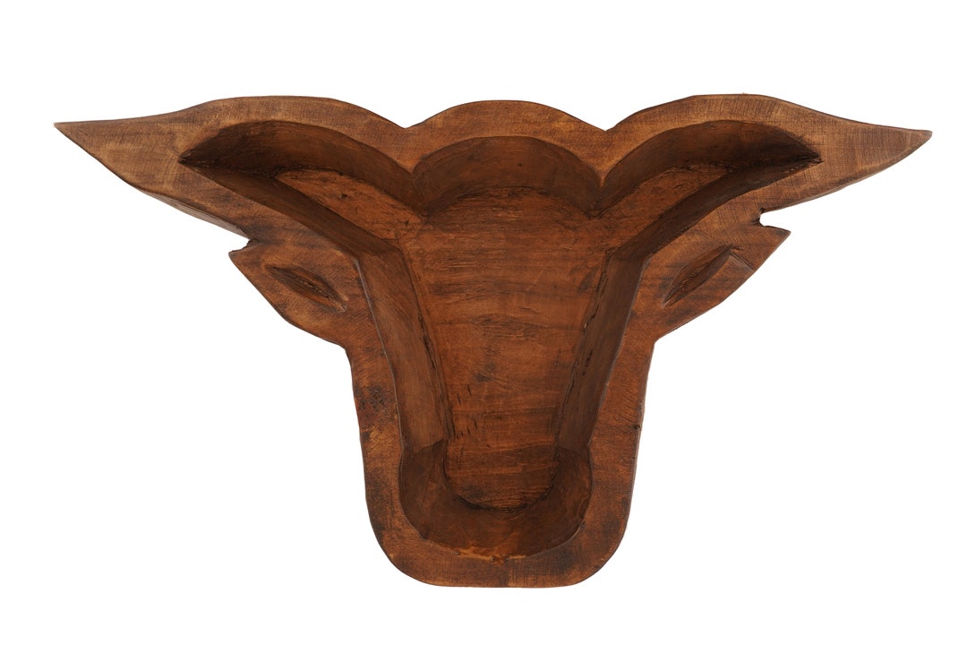 Longhorn Dough Bowlwaxedlargewoodrustic10 X 18 X 2 Incheshandmade