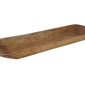Santa Fe Long-7-9 x 38-40 x 2-3 inches-Rustic Wooden Dough Bowl-Farmhouse-Batea-Wood-Trencher-Handmade-3 Color Choices